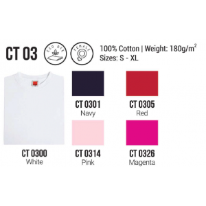 [Cotton] Cotton Round Neck - CT03